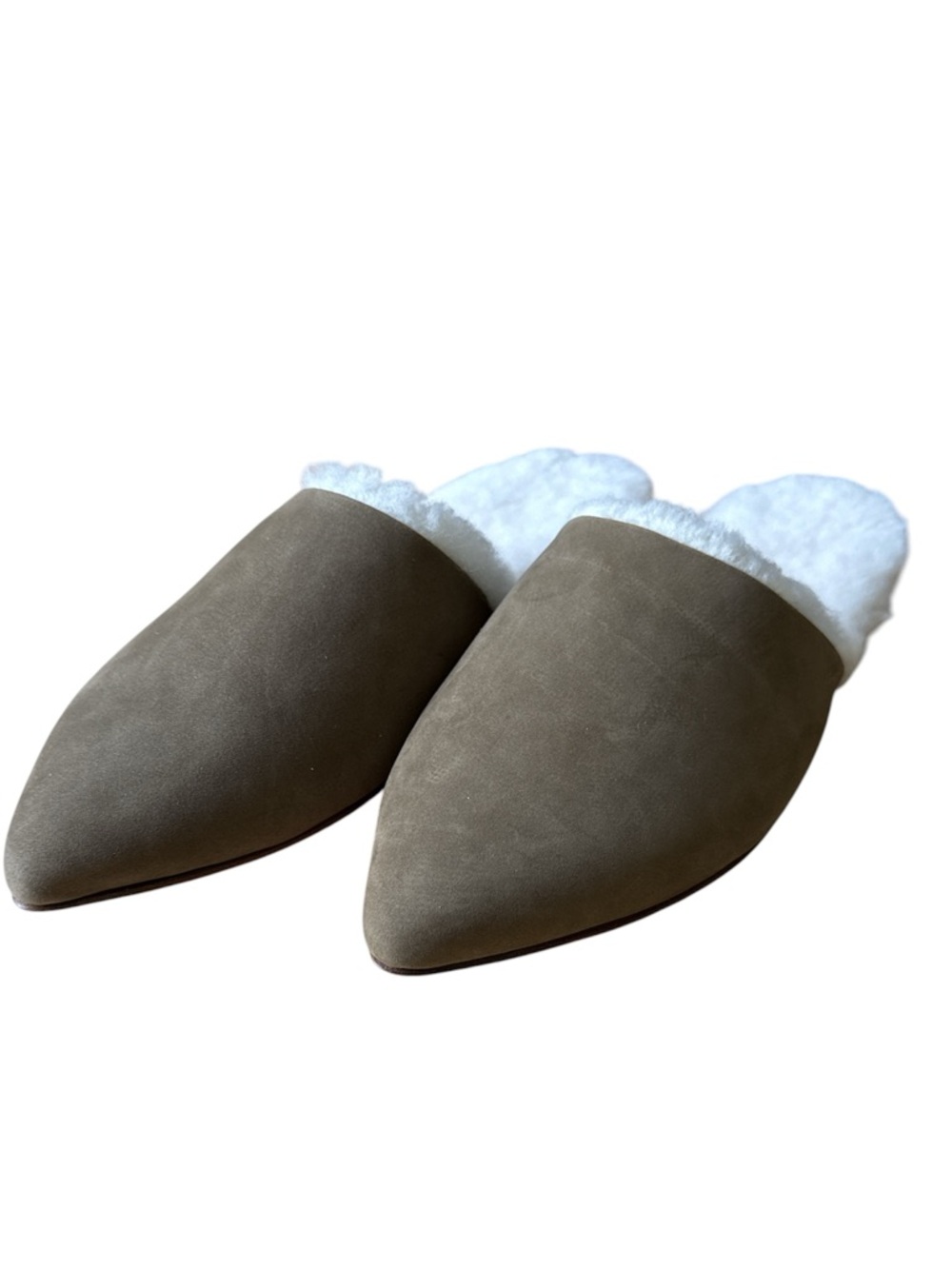Jenni Kanye Shearling Lined Suede Mules size 7 - Picture 4 of 9